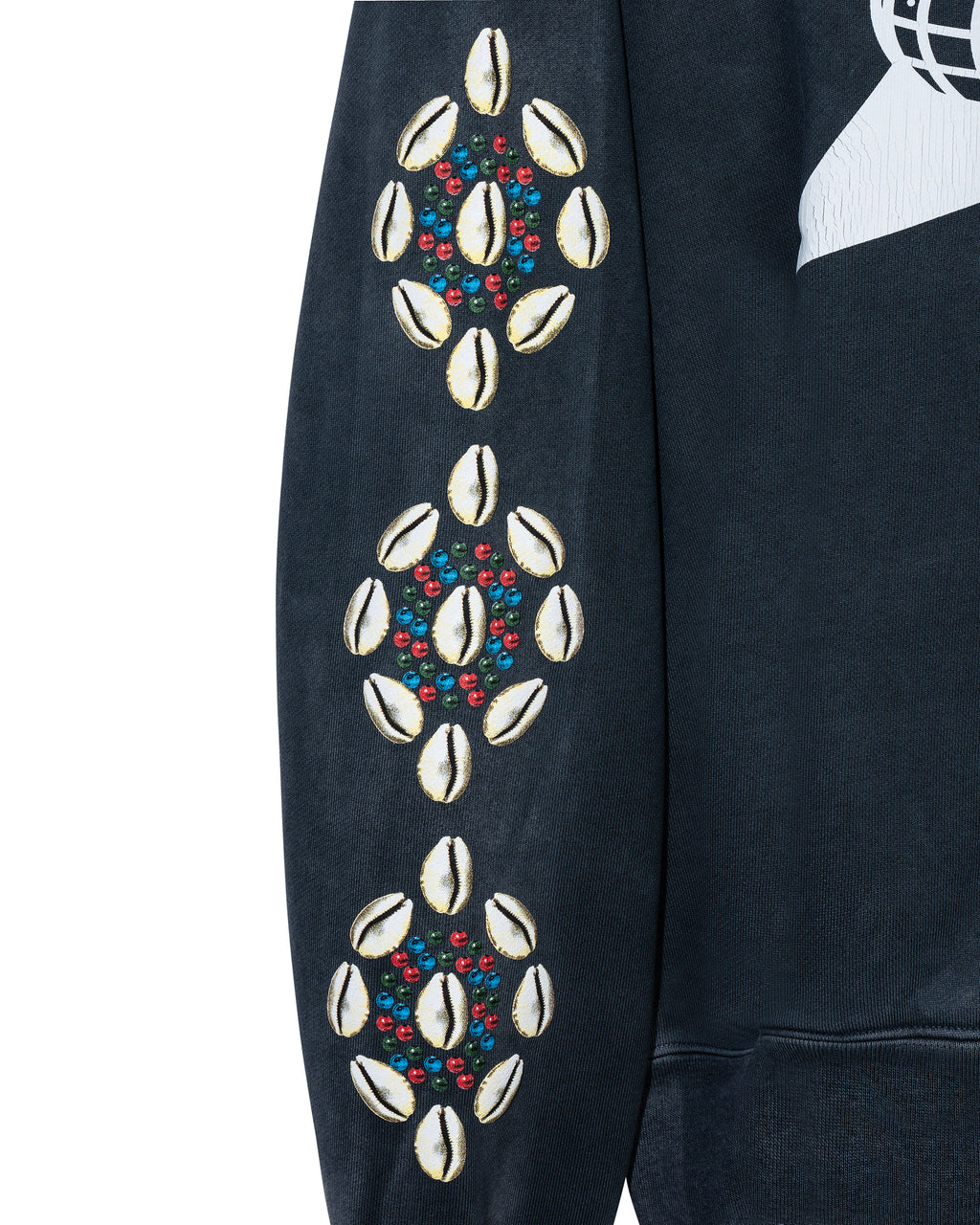 Barriers Cowrie Vintage Black Hoodie