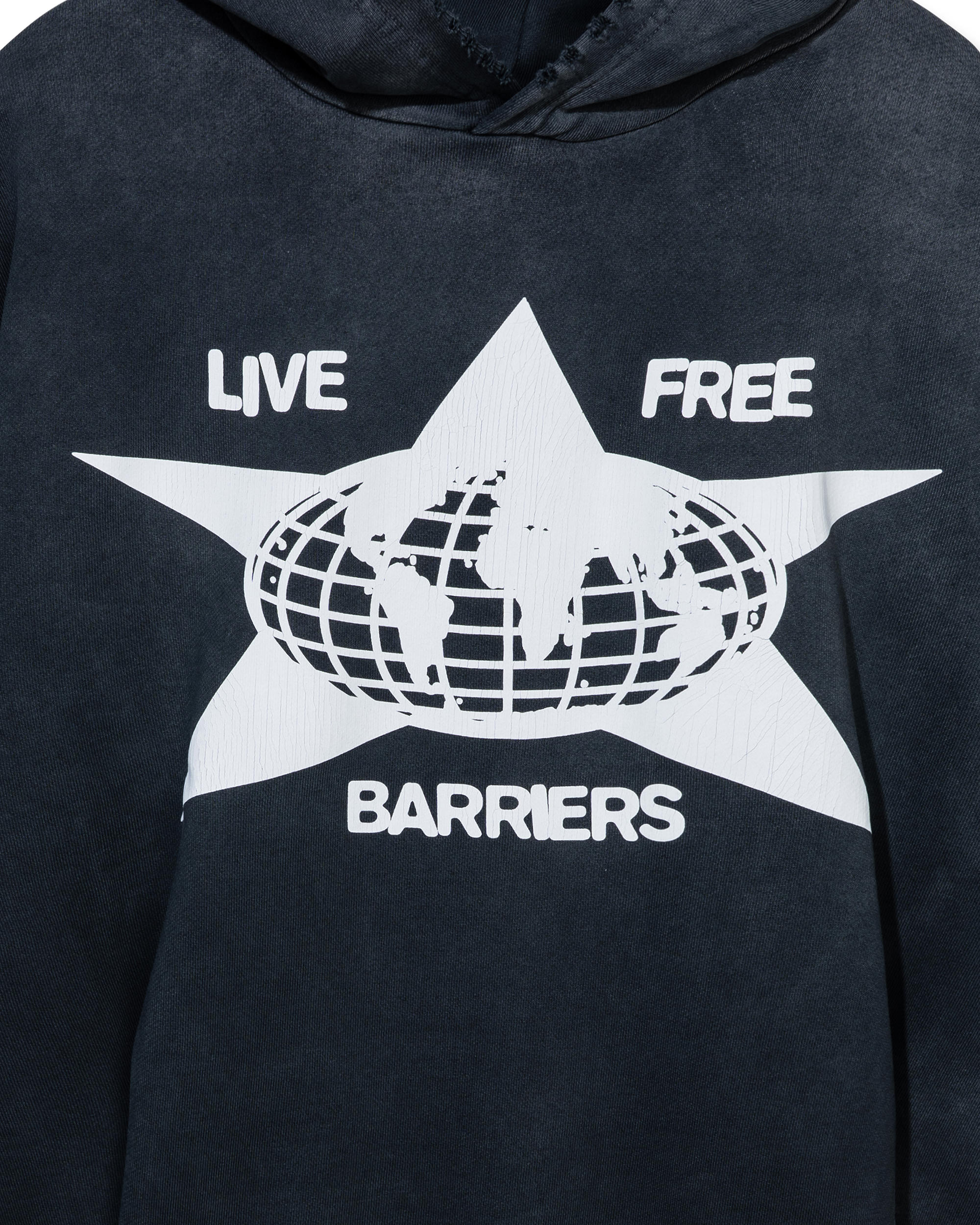 Barriers Cowrie Vintage Black Hoodie