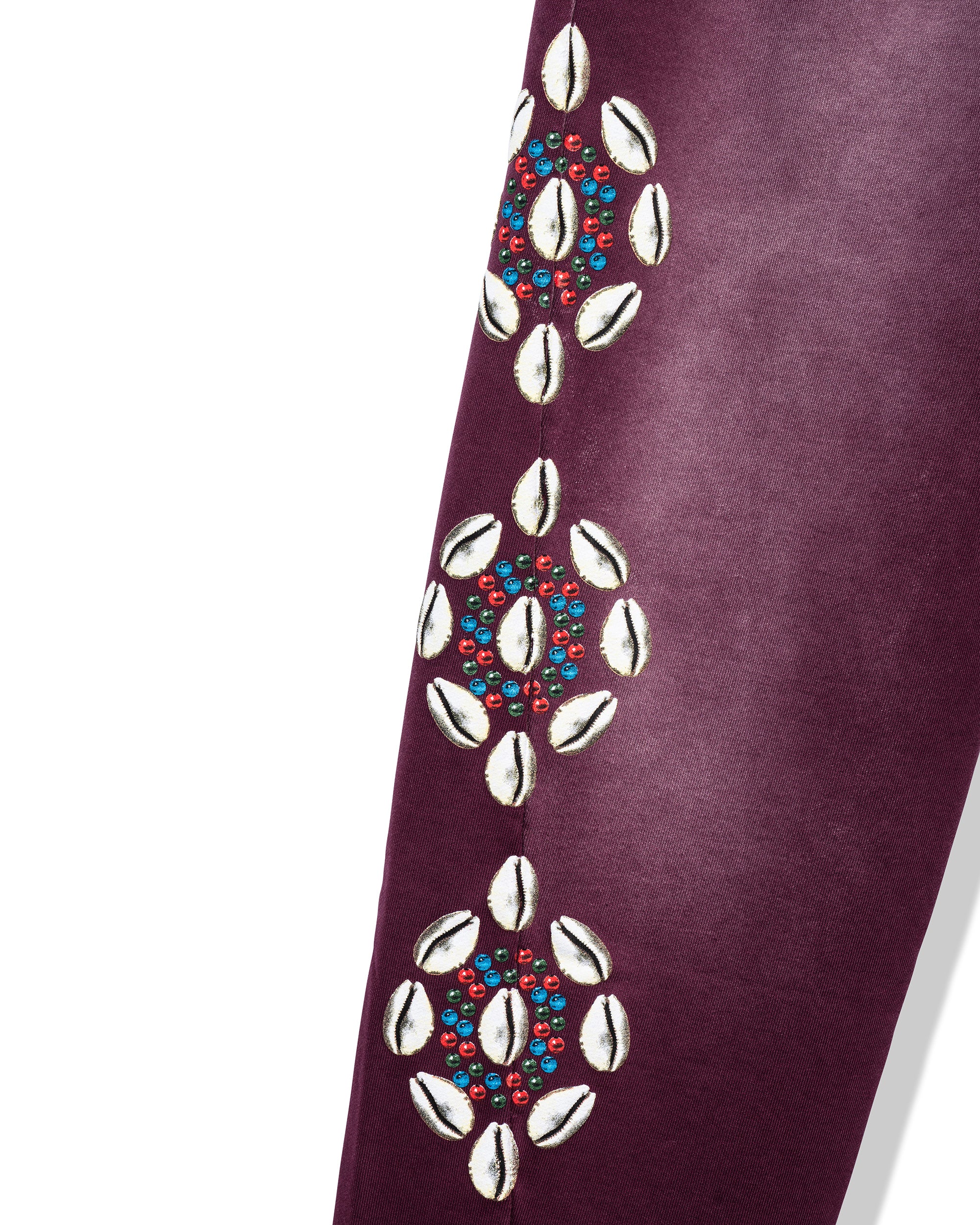 Barriers Cowrie Shell Maroon Sweatpant