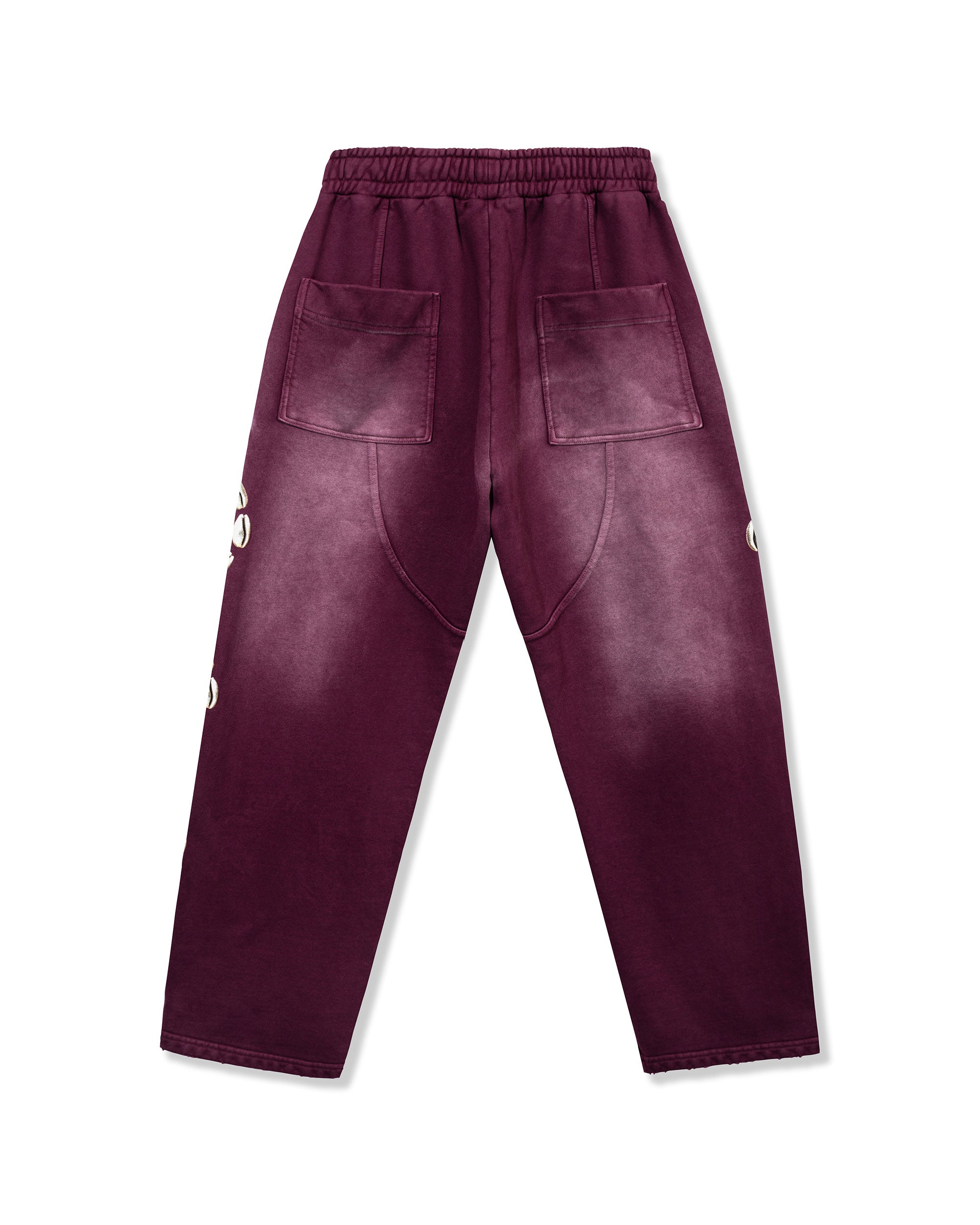 Barriers Cowrie Shell Maroon Sweatpant