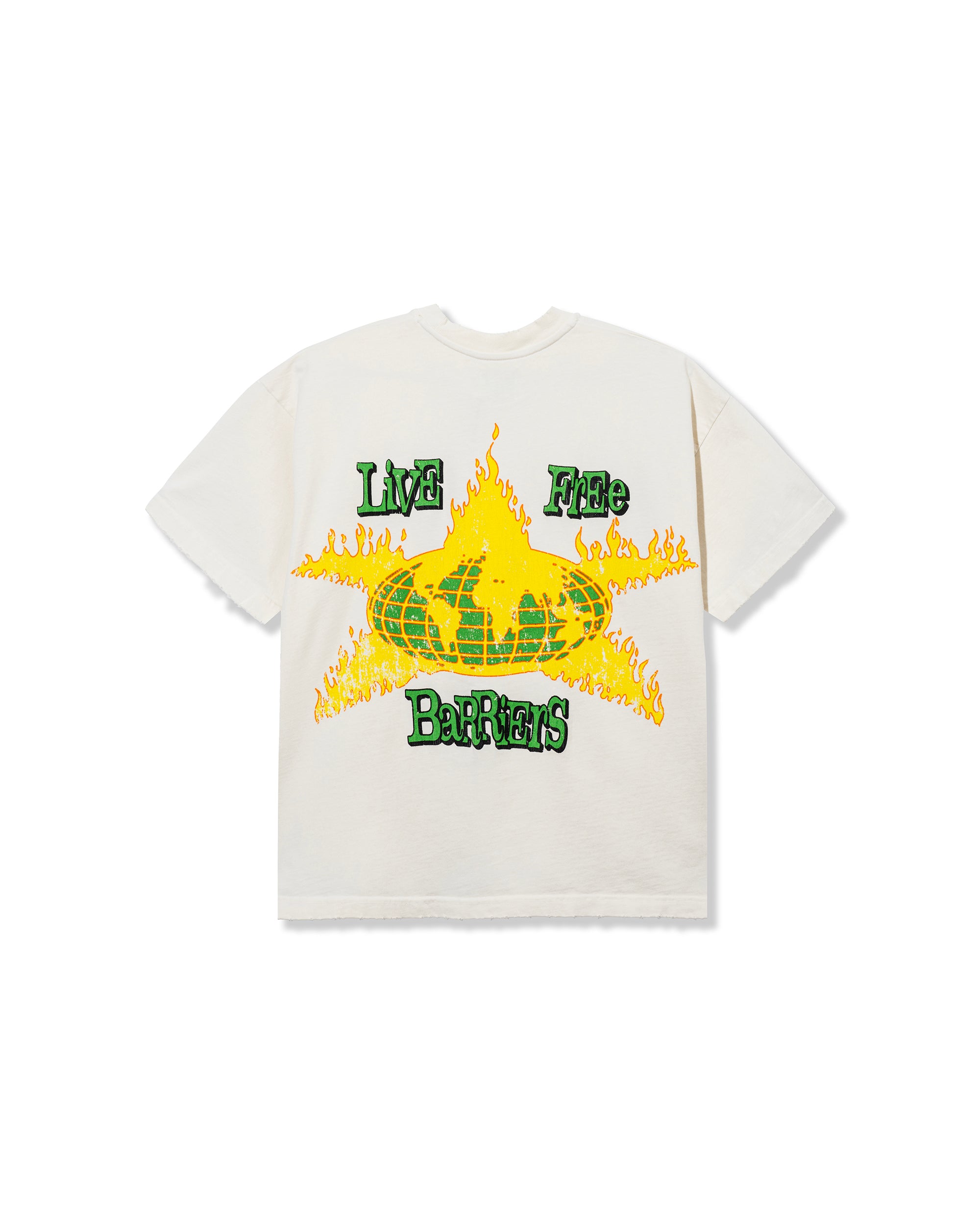 World In Flames SS Tee - Off White