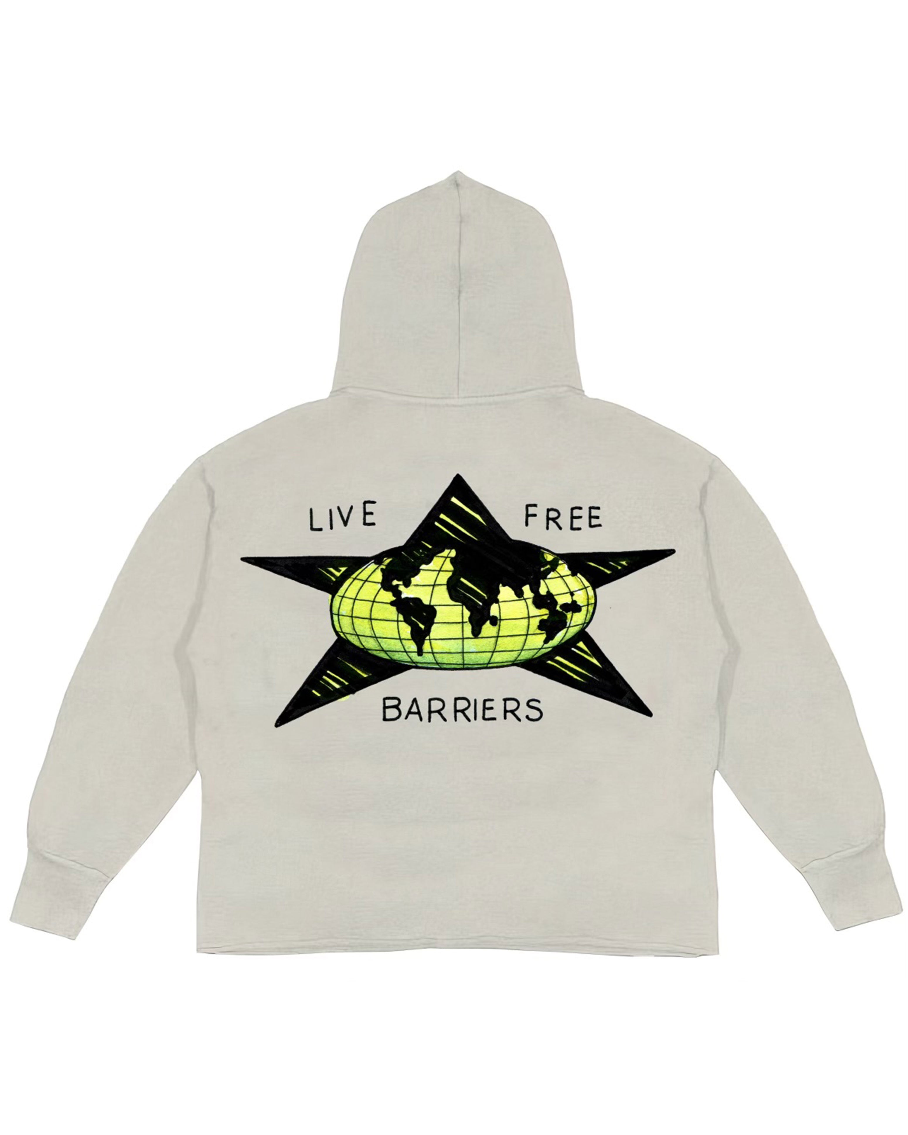 MENS BLACK HEROES HOODIE