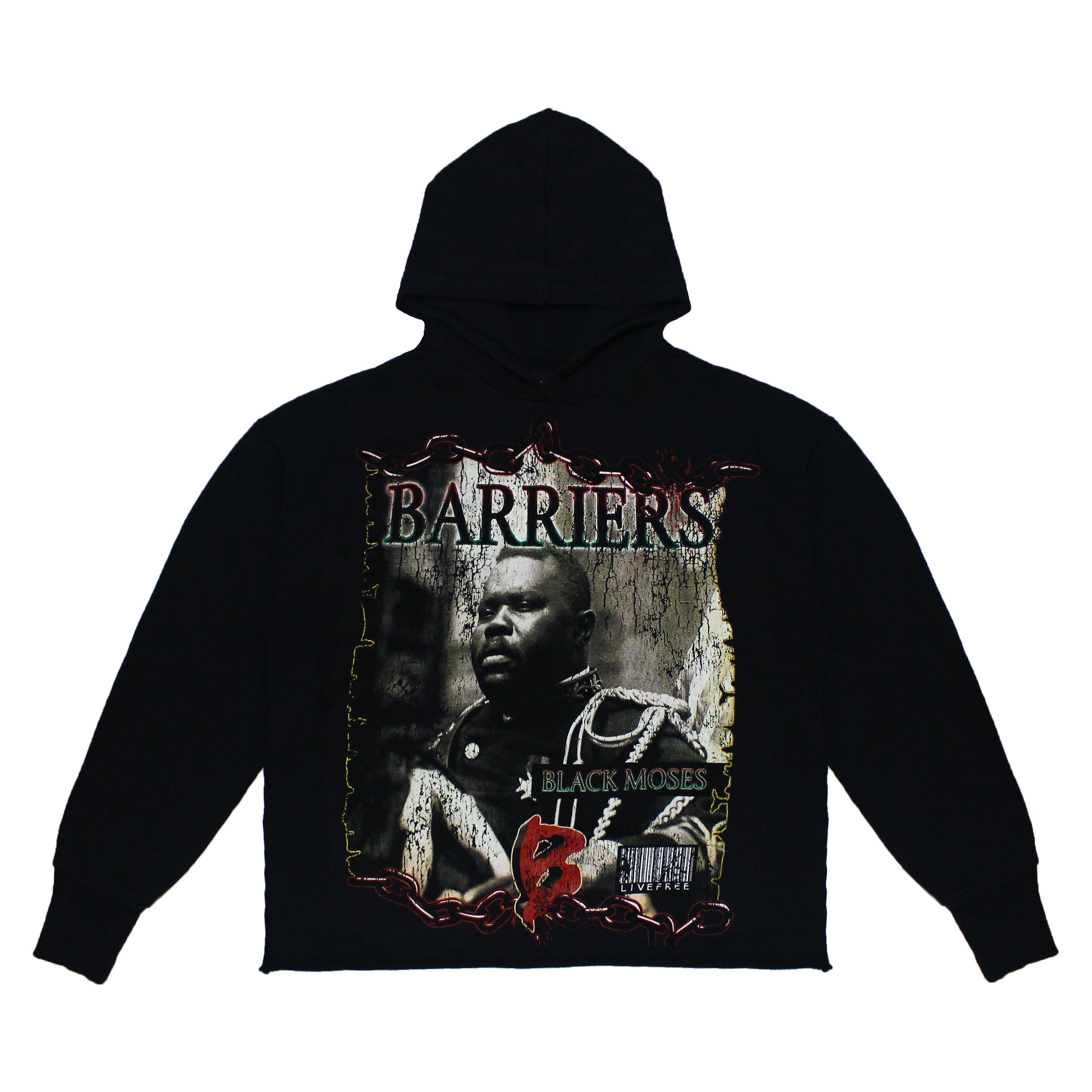 Barriers Black Moses Hoodie
